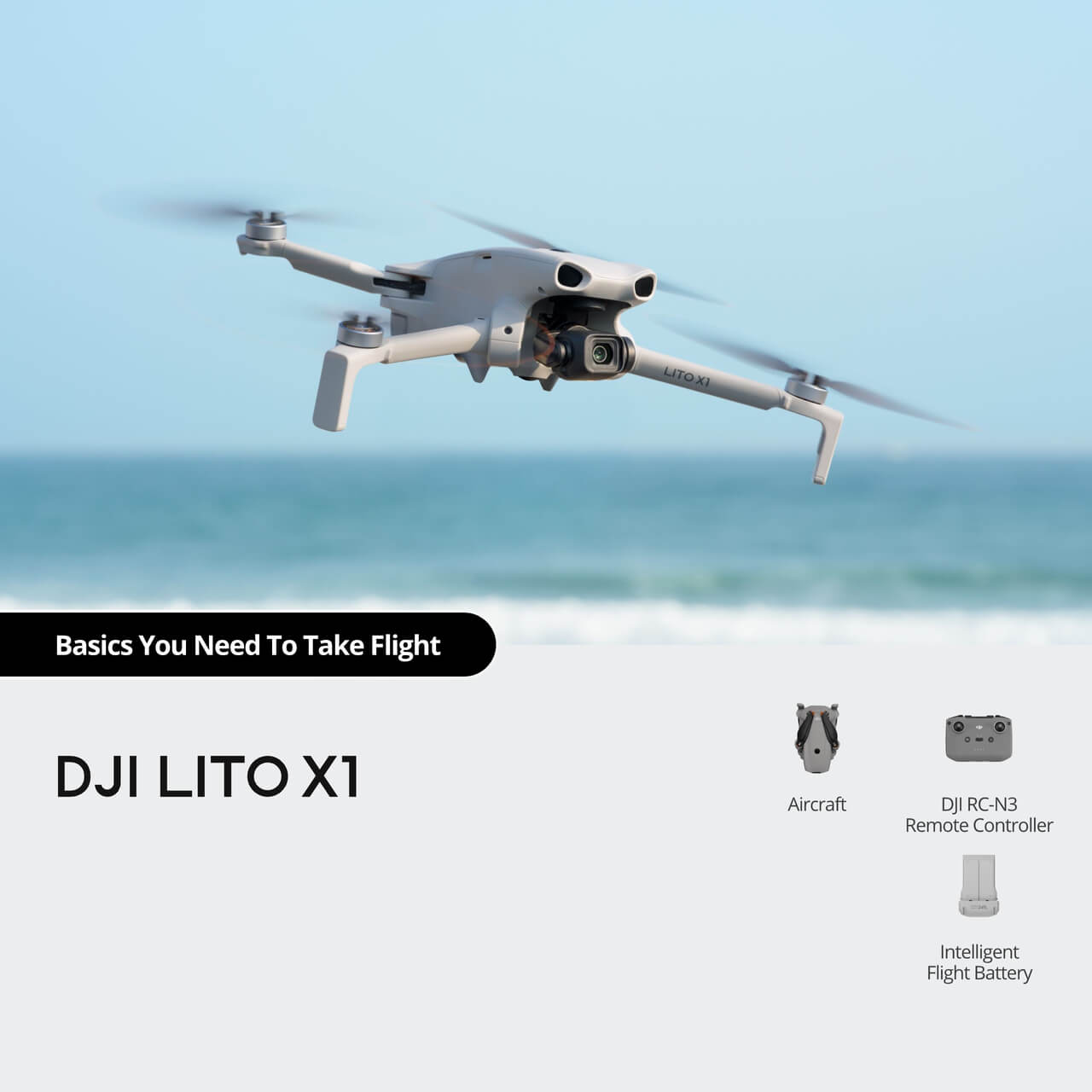 Drone Kit With Camera - Lito X1 Smooth Flight Kit RC-N3