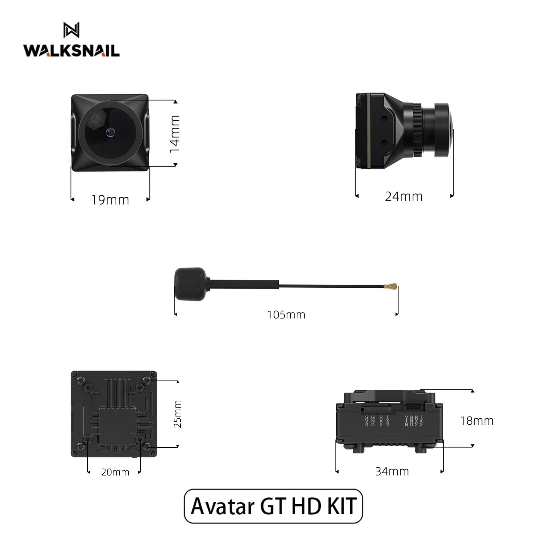 Walksnail Avatar GT HD KIT 2W  - Drone Kit Fpv のレビューと価格
