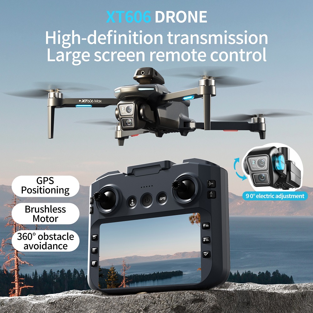 XT606 MAX 3 battery Drone 4k 8 - Drone Kit Long Range のレビューと価格