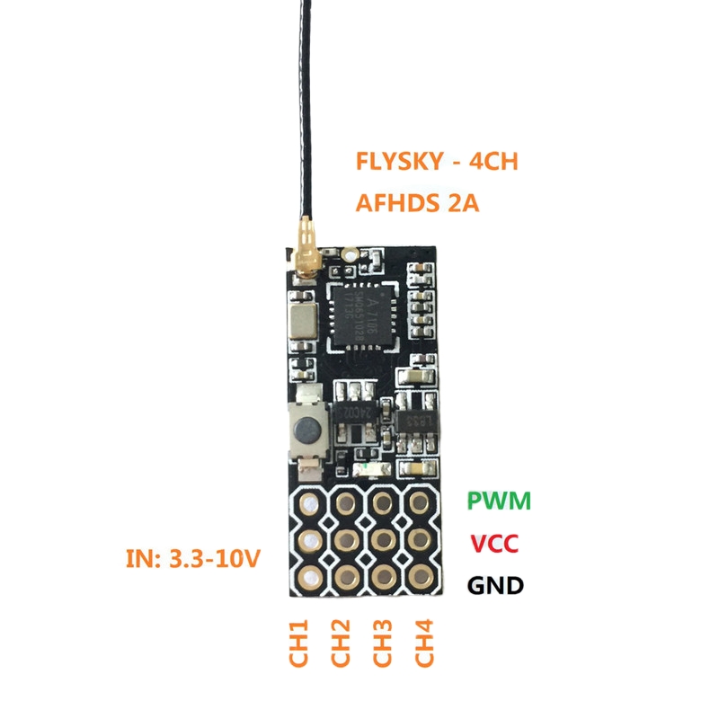 Flysky FS2A Mini Receiver 4CH  - Drone Kit Long Range のレビューと価格