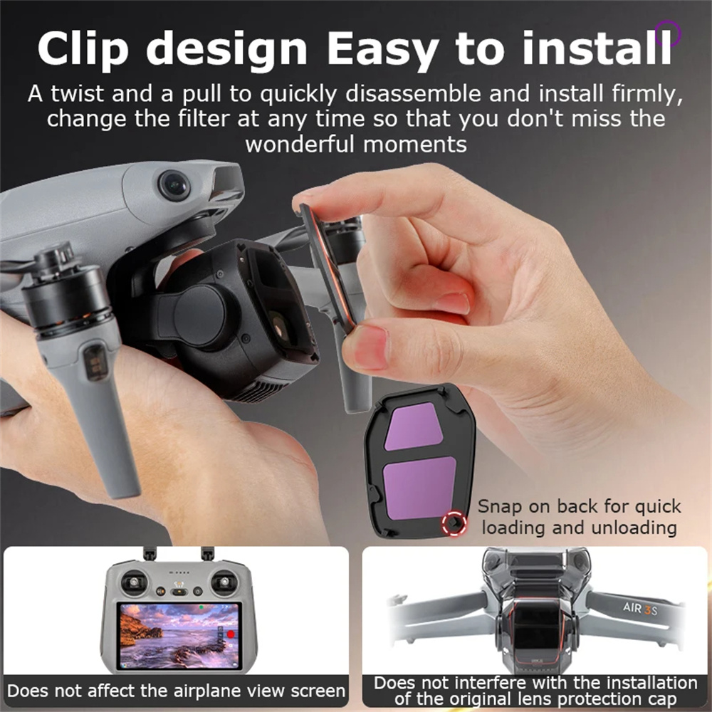 For DJI Air 3S Camera Lens Fil - Drone Kit Waterproof のレビューと価格